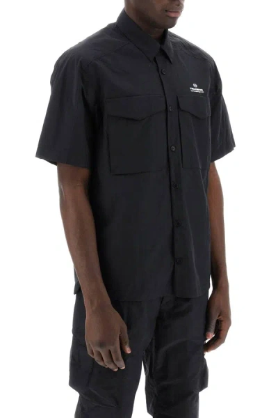 Shop Parajumpers Pete Nylon Poplin Shirt In In Black