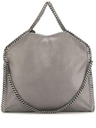 Shop Stella Mccartney Shoulder Bag Falabella 3 Chain Light Grey