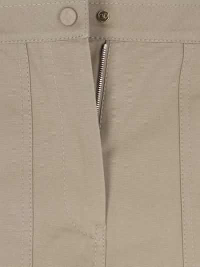 Shop Valentino Trousers In Beige