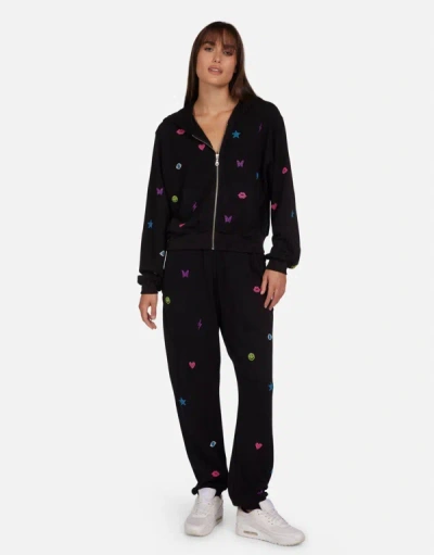 Lauren Moshi Chantria Neon Stud Elements In Black