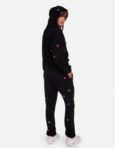 Lauren Moshi Chantria Neon Stud Elements In Black