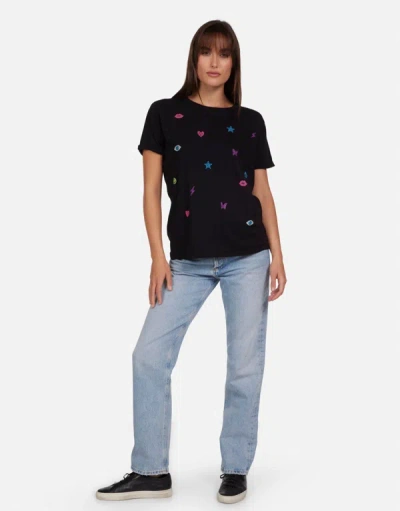 Lauren Moshi Edda Neon Stud Elements In Black