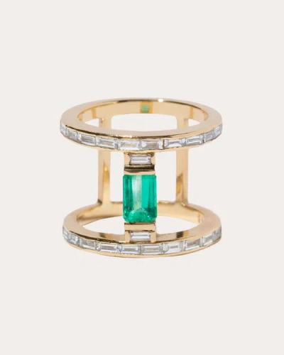 Shop Milamore Women's The Signature Emerald Ring In Gold