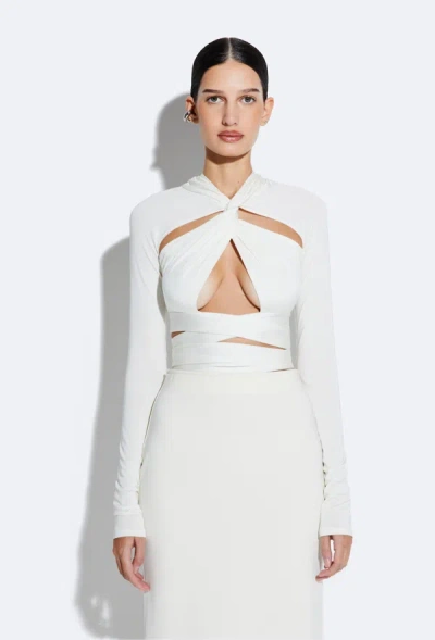 Shop Lapointe Jersey Top In Cream