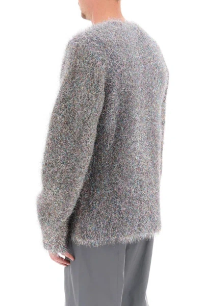 Shop Jil Sander Lurex And Mohair Sweater In Grey