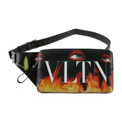 Shop Valentino Garavani Vltn Multicolour Leather Shoulder Bag ()