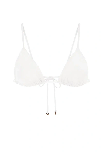 Shop Anemos String Triangle Bikini Top In White