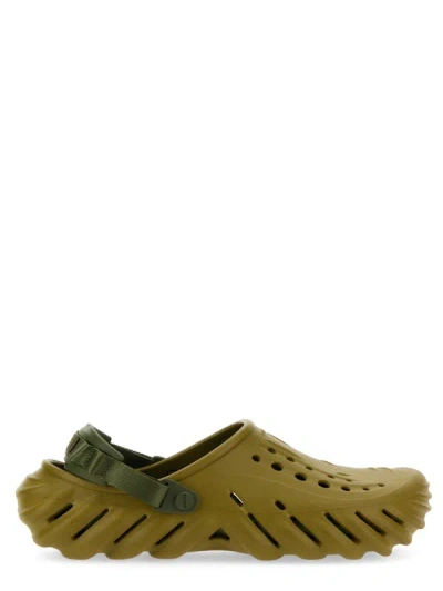 Shop Crocs "echo Clog" Sandal Unisex In Military Green