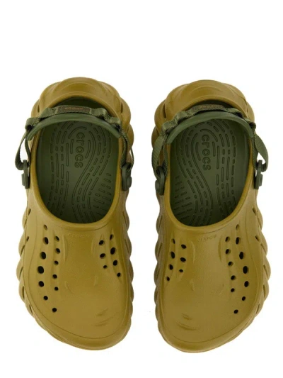 Shop Crocs "echo Clog" Sandal Unisex In Military Green