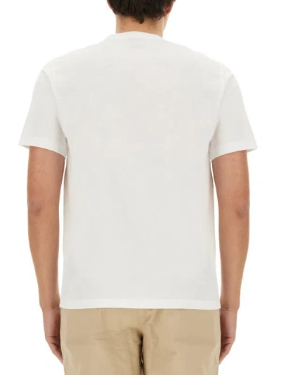 Shop Ps By Paul Smith Ps Paul Smith Skull Print T-shirt In White
