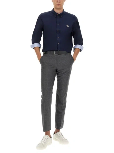 Shop Ps By Paul Smith Ps Paul Smith Shirt With Patch In Blue