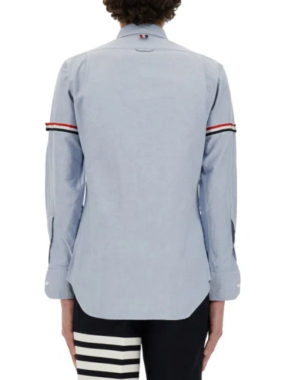 Shop Thom Browne Classic Shirt In Blue