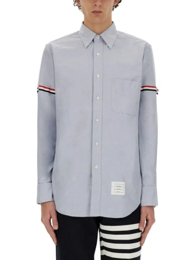 Shop Thom Browne Classic Shirt In Baby Blue
