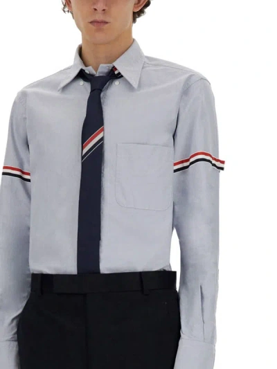 Shop Thom Browne Classic Shirt In Baby Blue