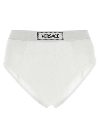 Shop Versace Cotton Slip. In White
