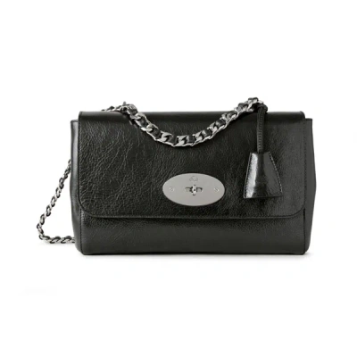 Shop Mulberry Medium Top Handle Lily In Black