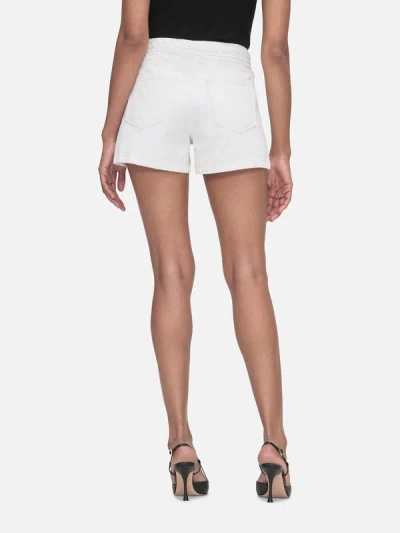 Shop Frame Braided Waistband Shorts In White