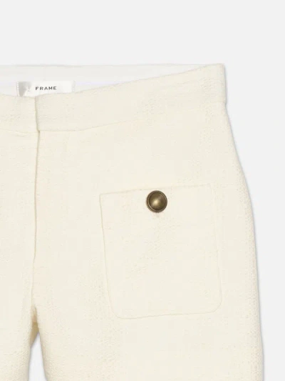 Shop Frame Patch Pocket Trouser Shorts In White