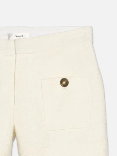 Frame Patch Pocket Trouser Shorts In White