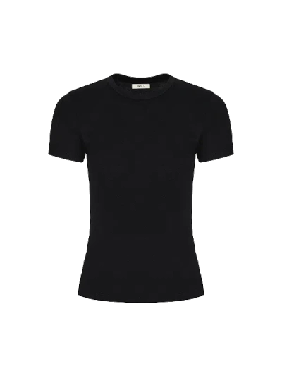 Shop Pangaia Women's 365 Cotton-stretch T-shirt In Black