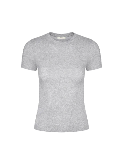 Shop Pangaia Women's 365 Cotton-stretch T-shirt In Grey Marl