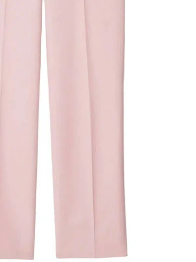 Shop Burberry Trousers In Cameo