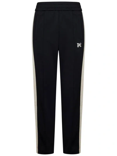 Shop Palm Angels Monogram Track Trousers In Nero