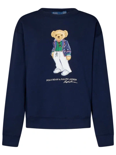 Shop Polo Ralph Lauren Polo Bear Sweatshirt In Blu