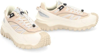 Shop Moncler Trailgrip Fabric Low-top Sneakers In Beige