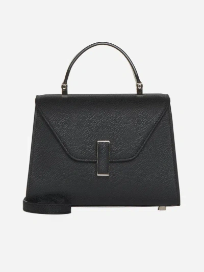 Shop Valextra Iside Micro Leather Bag In Nero