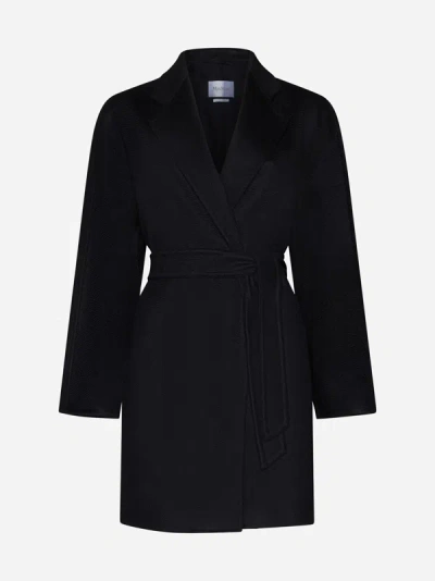 Shop Max Mara Harold Cashmere Coat In Black