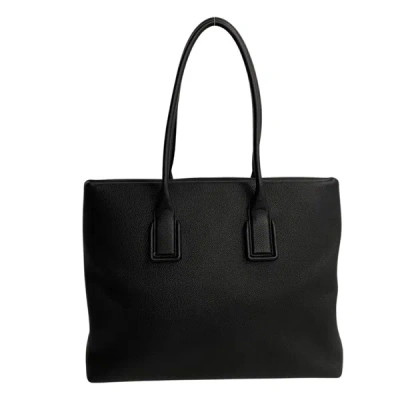 Shop Bottega Veneta Black Leather Tote Bag ()
