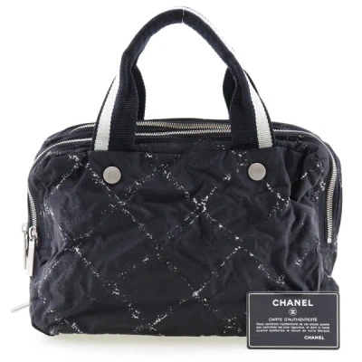 Pre-owned Chanel Travel Line Blue Synthetic Tote Bag ()