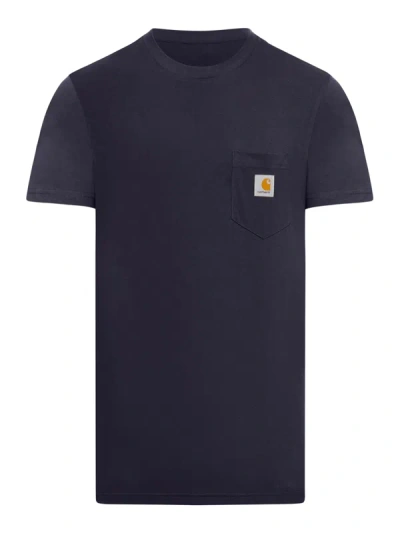 Shop Carhartt Cotton T-shirt In Blue