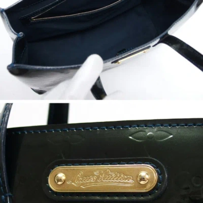 Pre-owned Louis Vuitton Wilshire Green Patent Leather Shoulder Bag ()