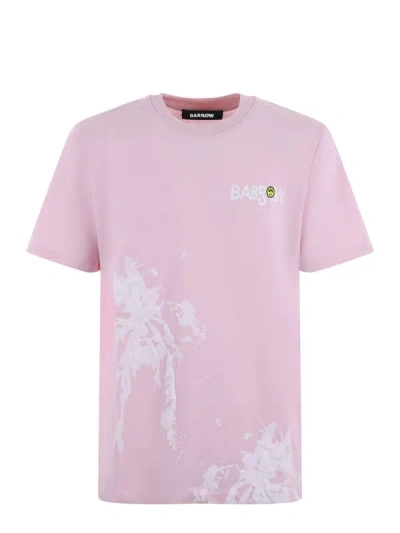 Shop Barrow T-shirts And Polos Pink In Rosa