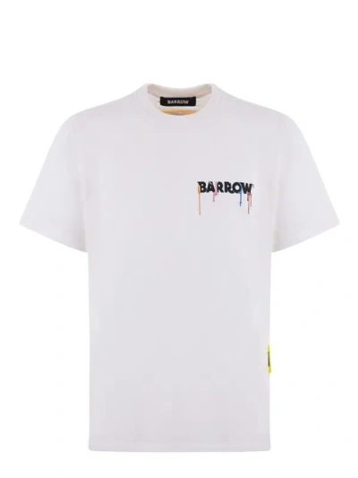 Shop Barrow T-shirts And Polos White In Bianco