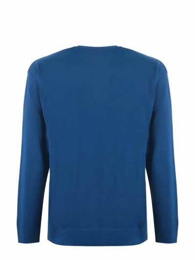Shop C.p. Company Sweater In Blu Ottanio