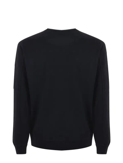 Shop C.p. Company Sweaters Black In Nero