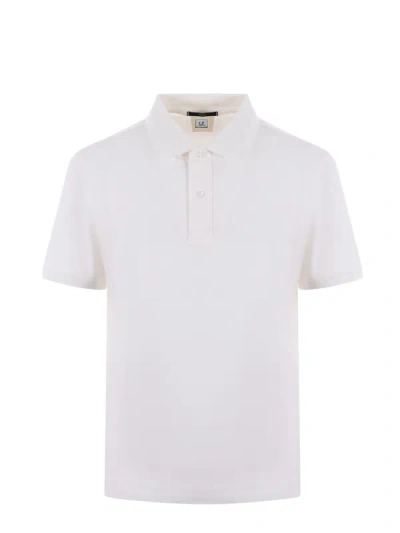 Shop C.p. Company T-shirts And Polos In Bianco Latte