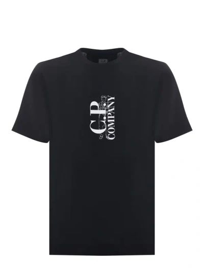 Shop C.p. Company T-shirts And Polos Black In Nero