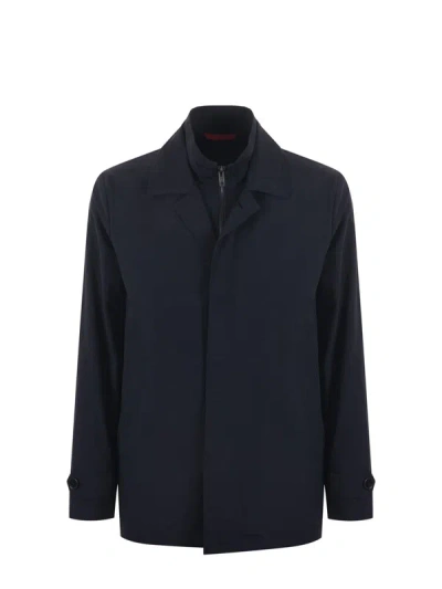 Shop Fay Jacket In Rep Nylon In Blue