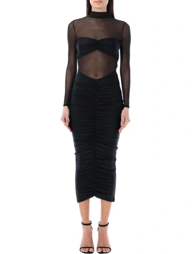 Shop Ser.o.ya Levina Midi Dress In Black