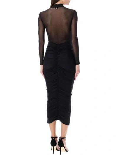Shop Ser.o.ya Levina Midi Dress In Black