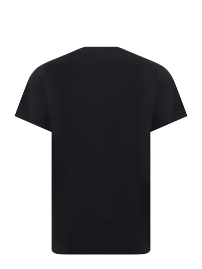 Shop Versace Jeans Couture T-shirts And Polos Black In Nero