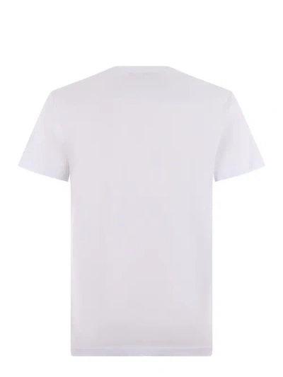 Shop Versace Jeans Couture T-shirts And Polos White In Bianco