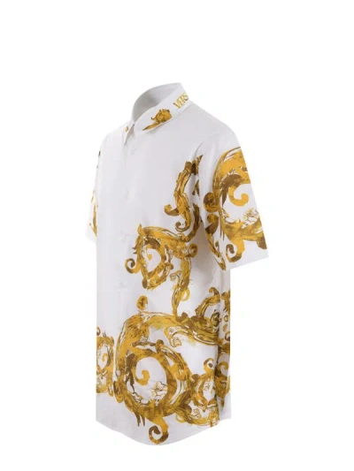 Shop Versace Jeans Couture Couture Shirt In Bianco