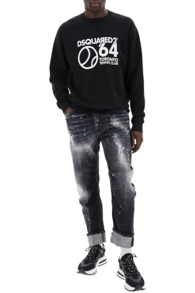 Shop Dsquared2 Black Ripped Wash Big Brother Jeans For Men