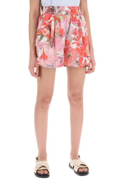 Shop Marni Floral Print Shorts