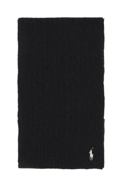 Shop Polo Ralph Lauren Wool And Cashmere Cable Knit Scarf